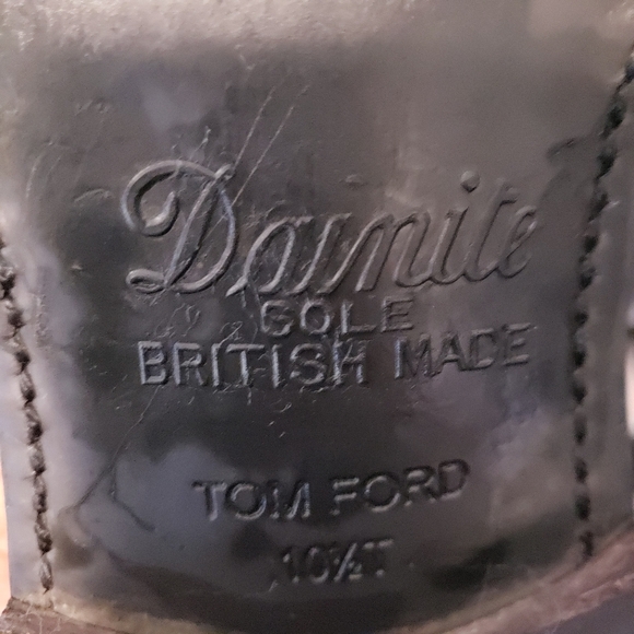 Tom Ford Oxford Shoes Leather Brown Men's Size 10.5T US 11.5 - Picture 8 of 9